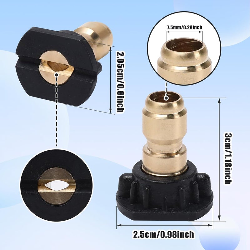 VIPRUSH Pressure Washer Tips, 7 Pack Power Washer Soap Nozzles, 65 Degree Black, 1/4 Inch Quick Connect, 4000 PSI - Image 5